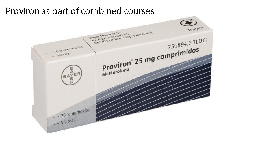 Proviron as part of combined courses