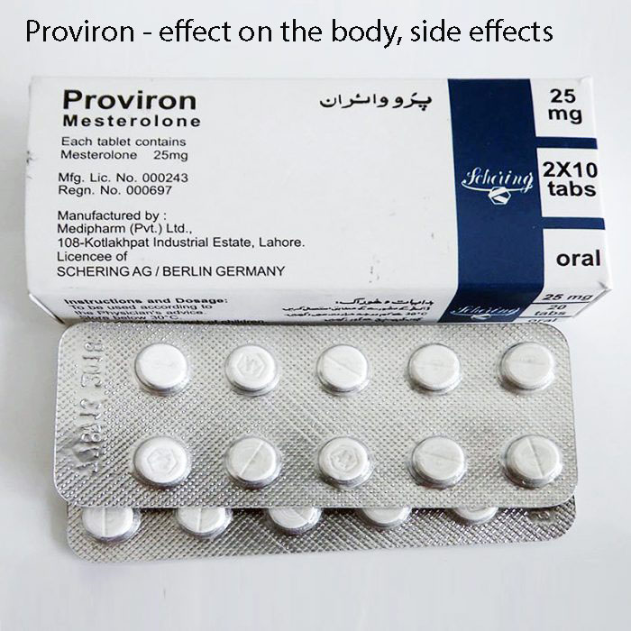 Proviron - effect on the body, side effects